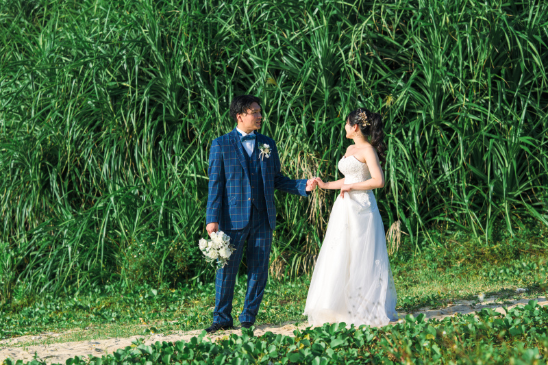 ビーチへの移動も流れるように撮影します