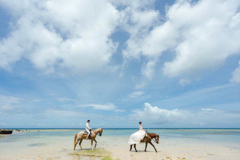 乗馬しながら海をお散歩☀