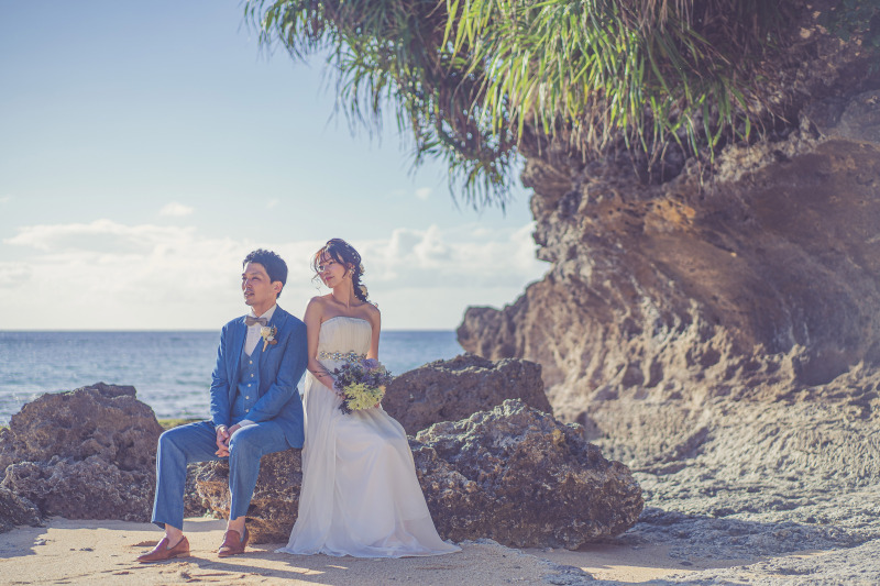 岩場での一枚も素敵。