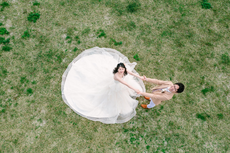 ガーデンでのドローンカット♪