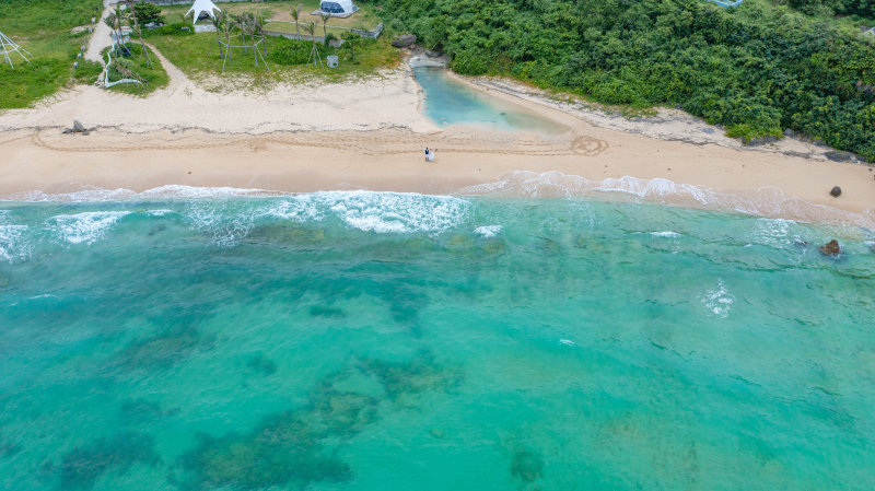 壮大なドローンフォトでの１枚