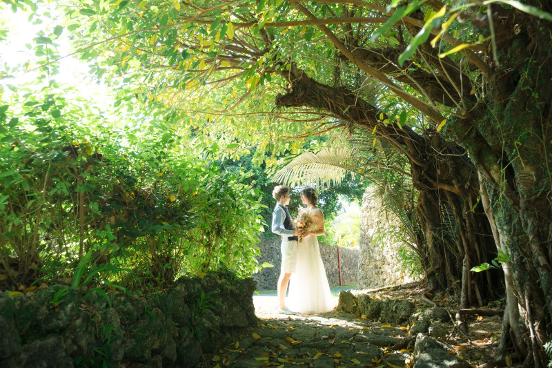 ガーデンでのナチュラルな一枚。