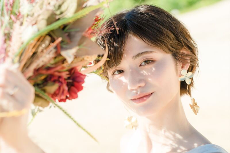 ブーケでソロショット