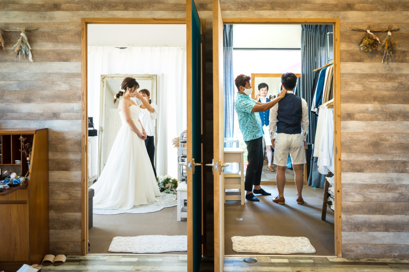 一風変わったお支度シーン♪