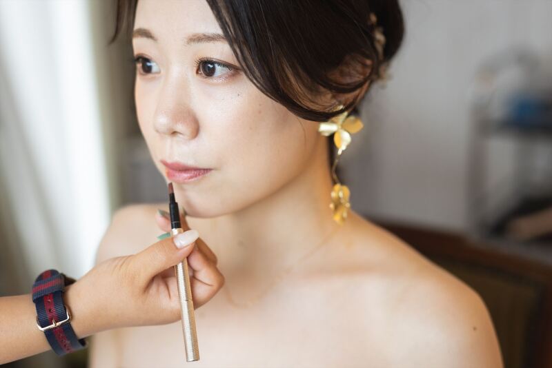 ブライズルームのショットもナチュラルに