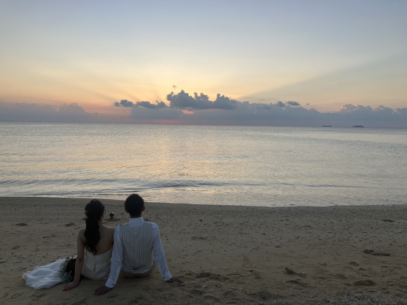 ふたりで過ごすサンセットフォト