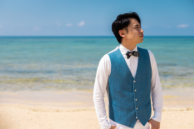 新郎様もソロショット♡