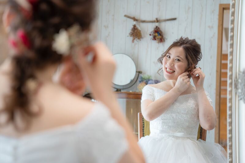 笑顔がいっぱいのブライズルーム