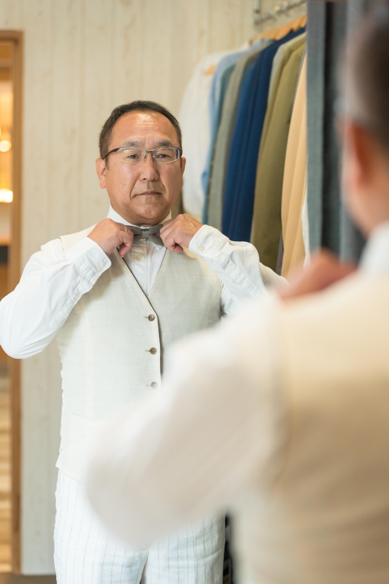 蝶ネクタイがお似合いです