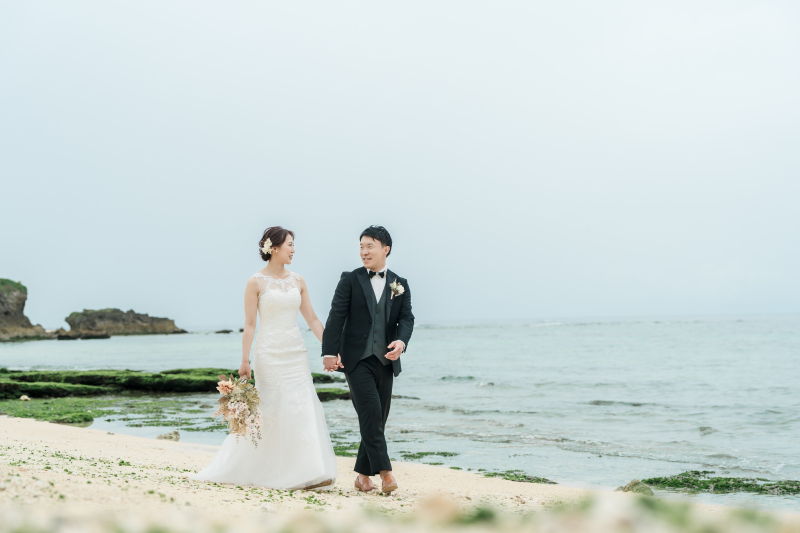 ビーチでのお散歩ショット！