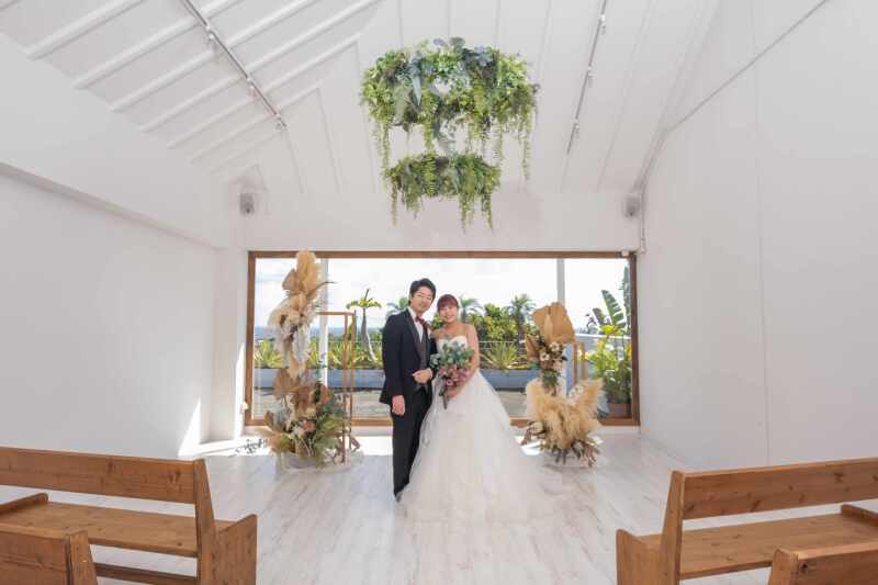 さあチャペルでお写真を!