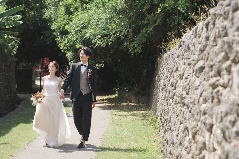 石垣のある景色