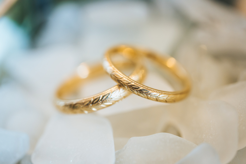 マリッジリングの撮影も！