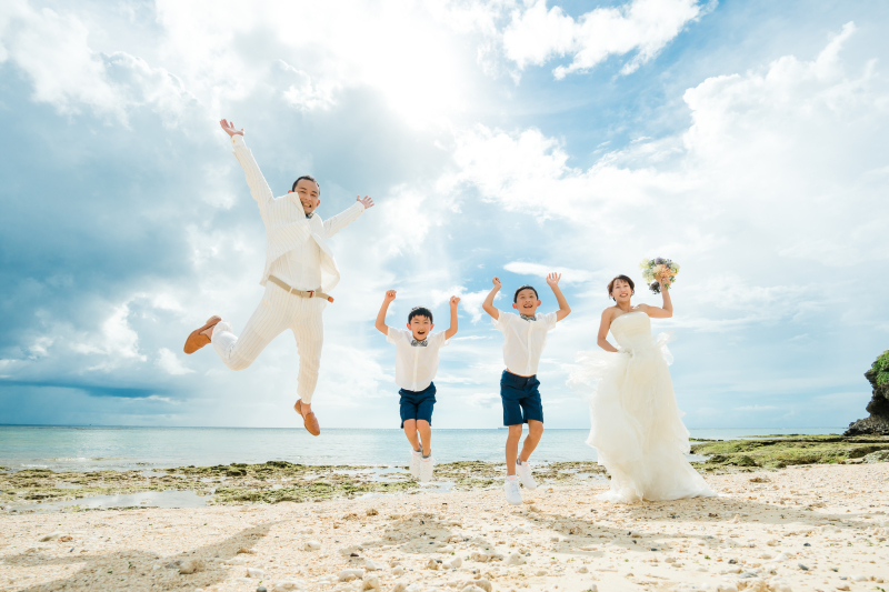 家族一緒に楽しくフォトウェディング！！