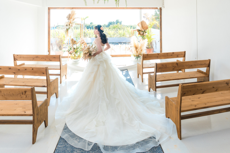 自然光差し込む、チャペル「NATURE」で♬