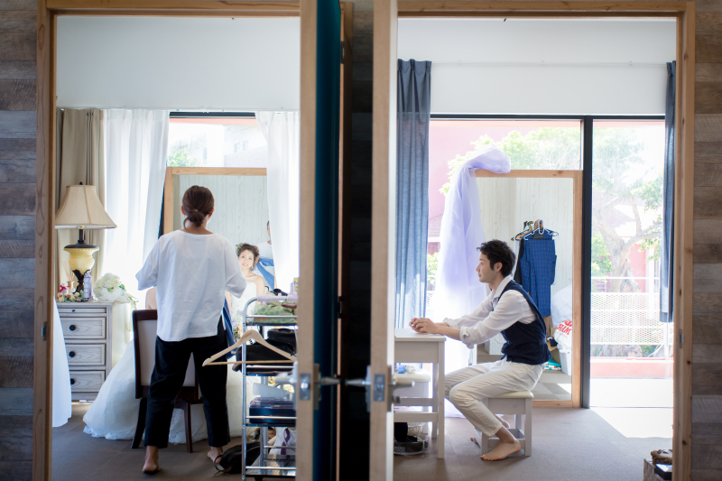 隣り合わせのお部屋で