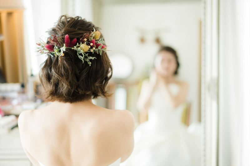 花飾りがとても素敵に仕上がりましたね