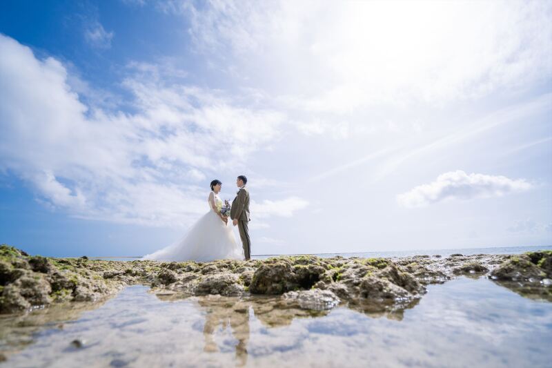 岩場でのカットも