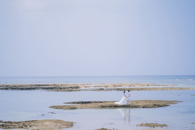 引き潮の時しか撮れないショット