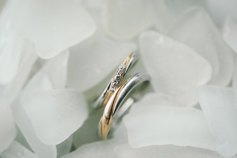 ブライダルリングも美しく写真に残します