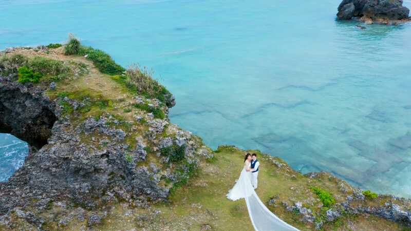 ドローンからも撮影