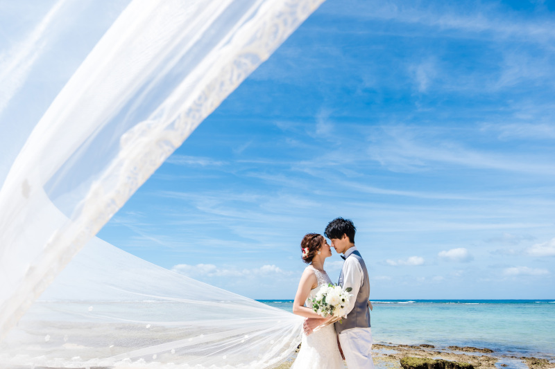 ロングベールと共に海風に包まれて