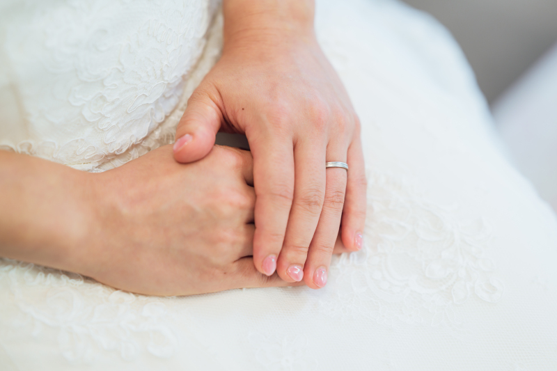 ご新婦様もお支度シーン撮影スタート！