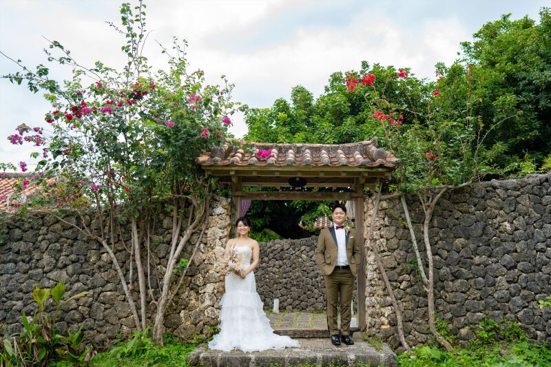 琉球の街並みで