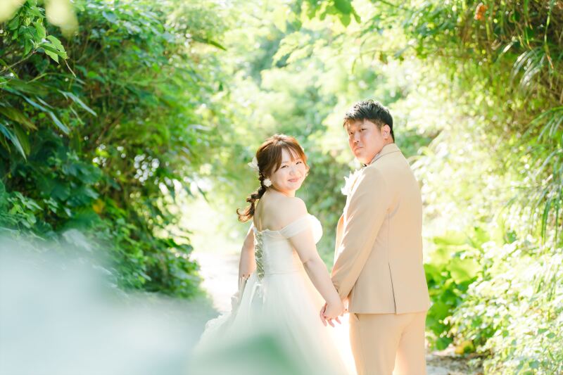 まばゆいばかりのグリーンでのショット