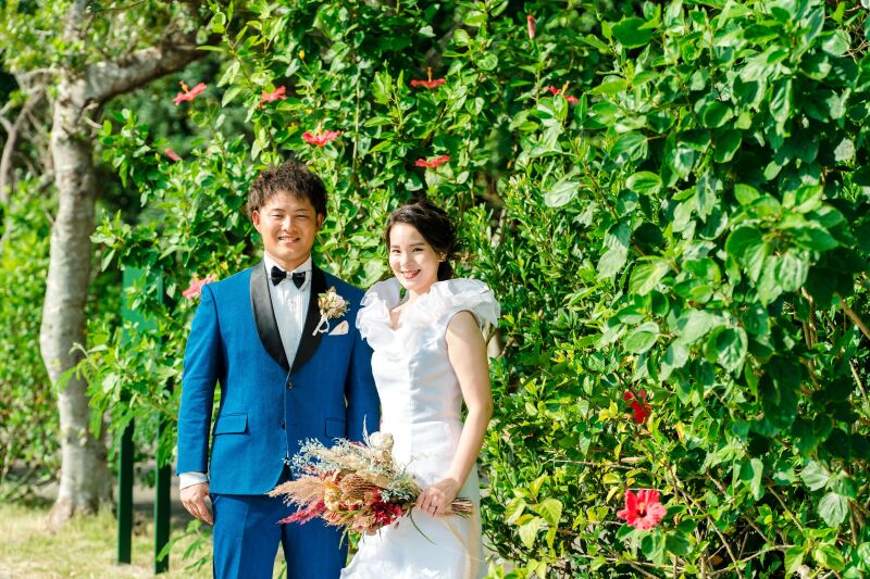 ハイビスカスと一緒に