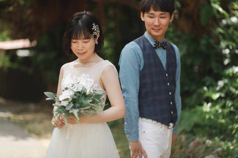 自然な感じとポーズをつけた感じとどちらも