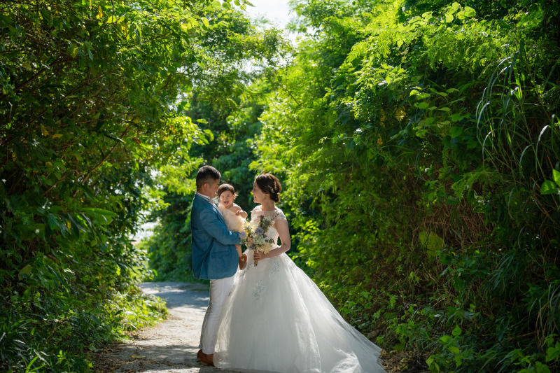 ビーチに向かう途中で