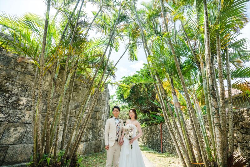 琉球竹と一緒に