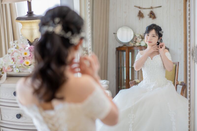 新郎様にお会いする前に