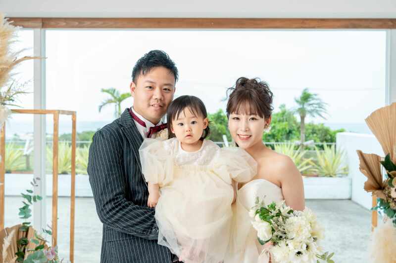 お子様と３人でゆったりと撮影