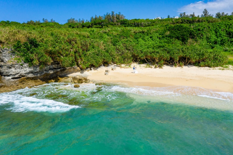 プライベート感満載なビーチで!
