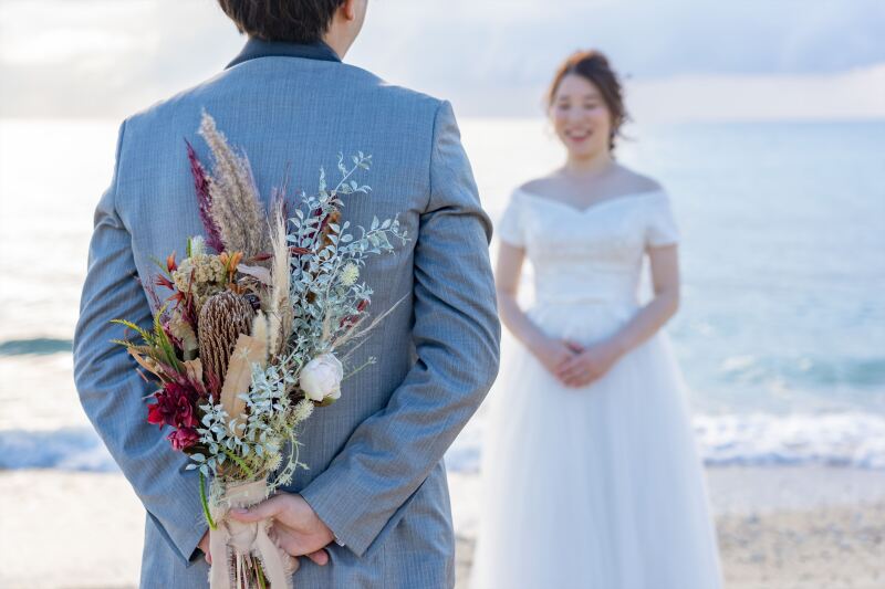 プロポーズのシーンを海辺で