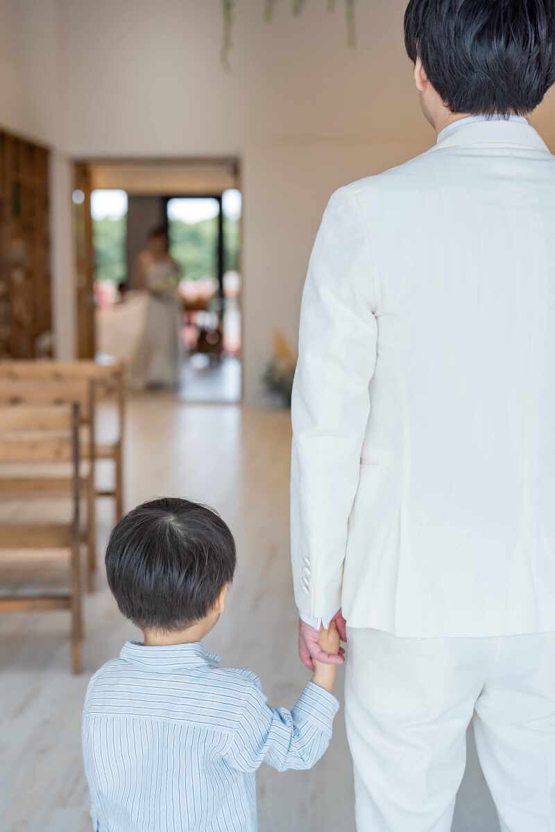 ファーストカットはチャペルから