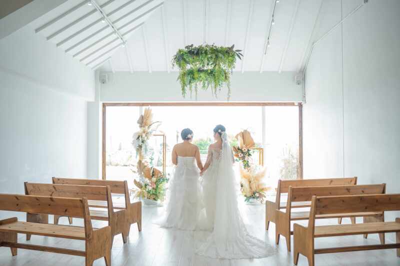 貸切サロンとプライベートビーチでゆったりと撮影できました