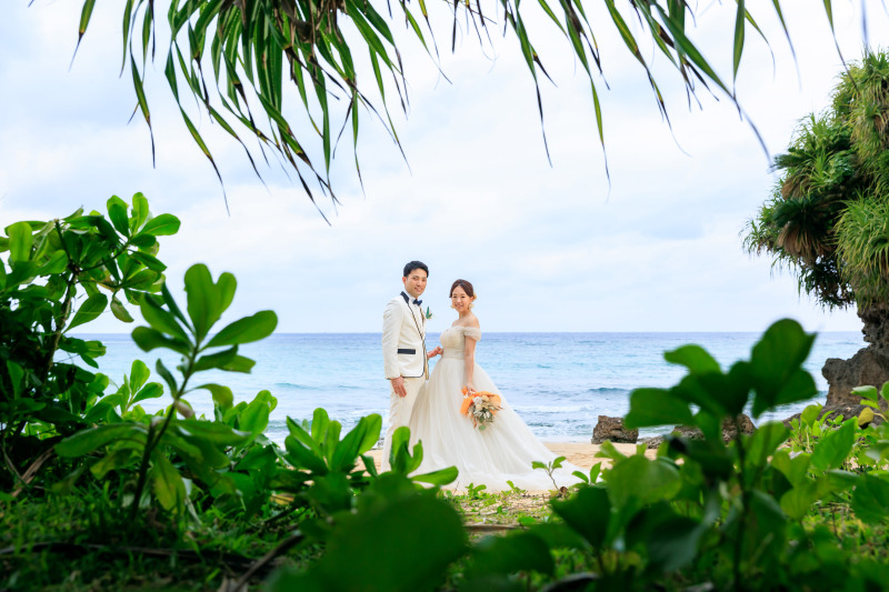 ビーチとグリーンのコントラストも◎