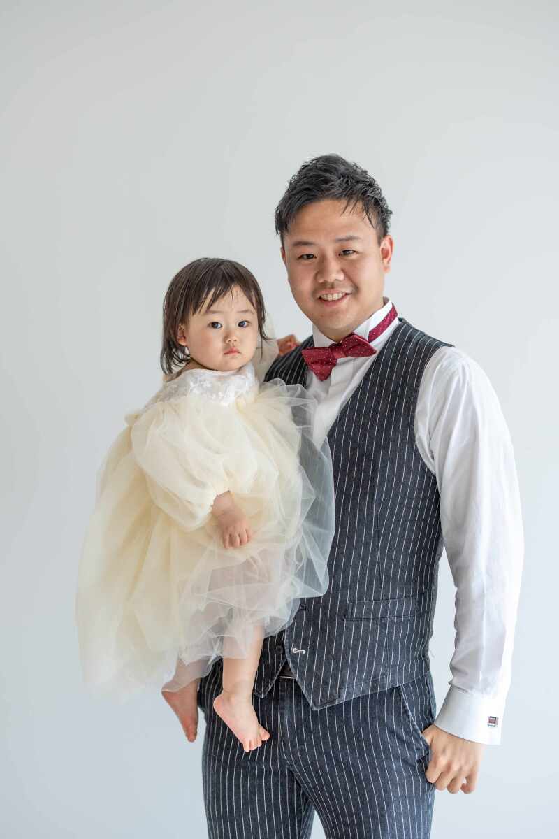 ご主人とお子様はその間にチャペルで撮影