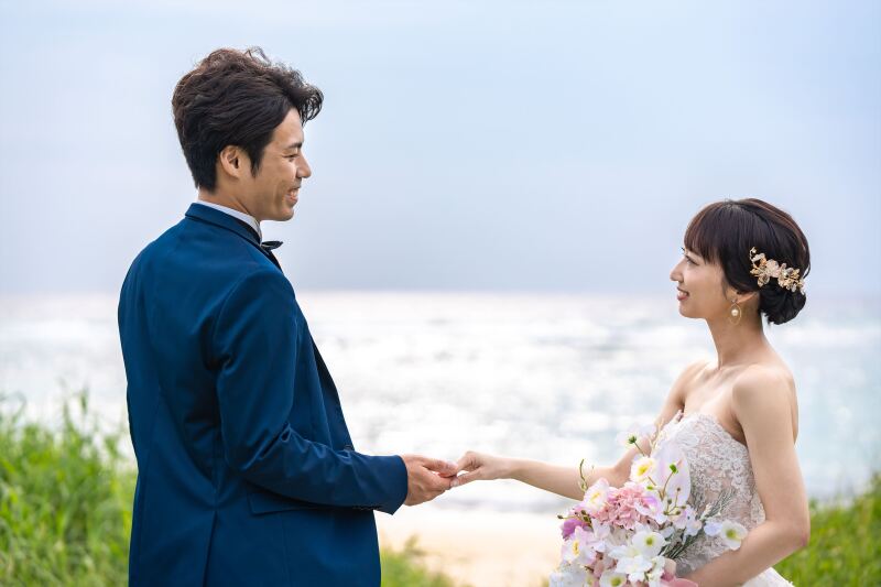 ビーチ撮影開始です