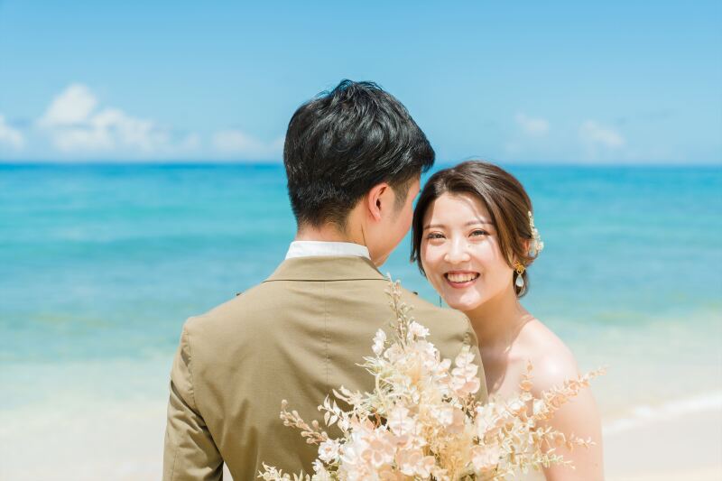 太陽の下で笑顔が溢れます