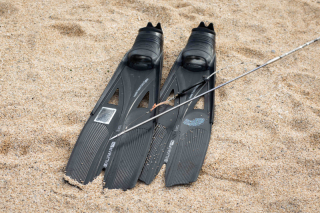 大好きな海とグッズで撮影♪