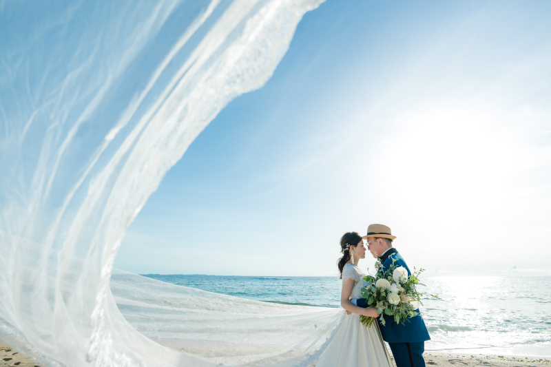 青い空×蒼い海のOKINAWAビーチフォトが実現