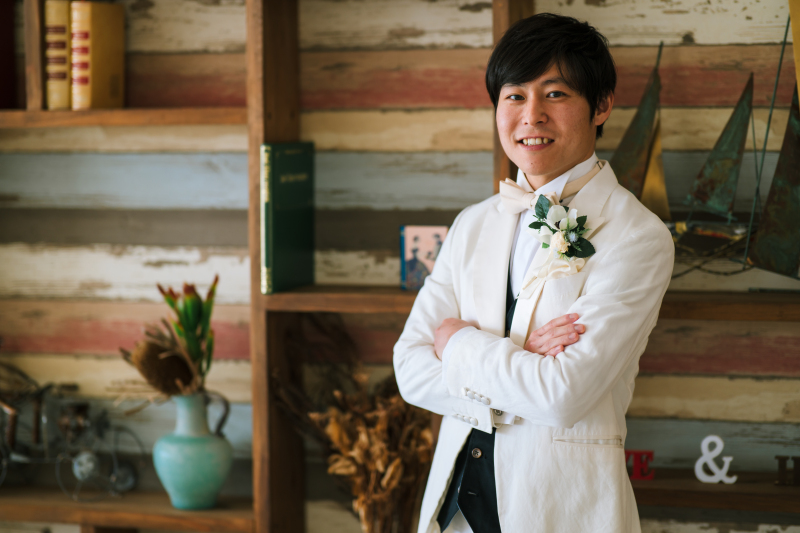 新郎様のソロショットもお撮りいたします！