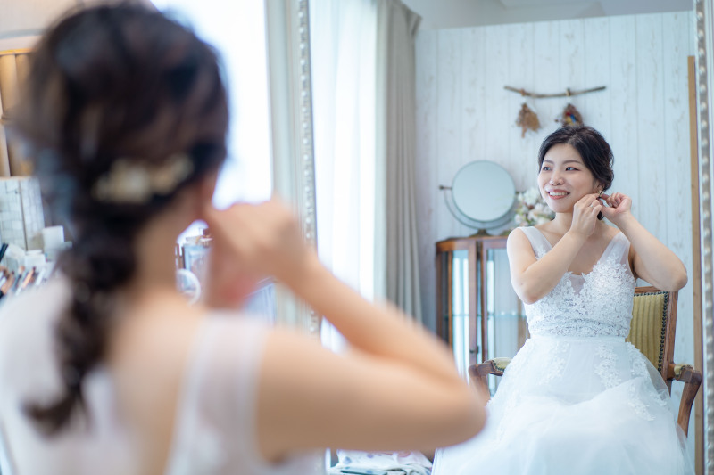 フォトウェディング日和な天候でスタート