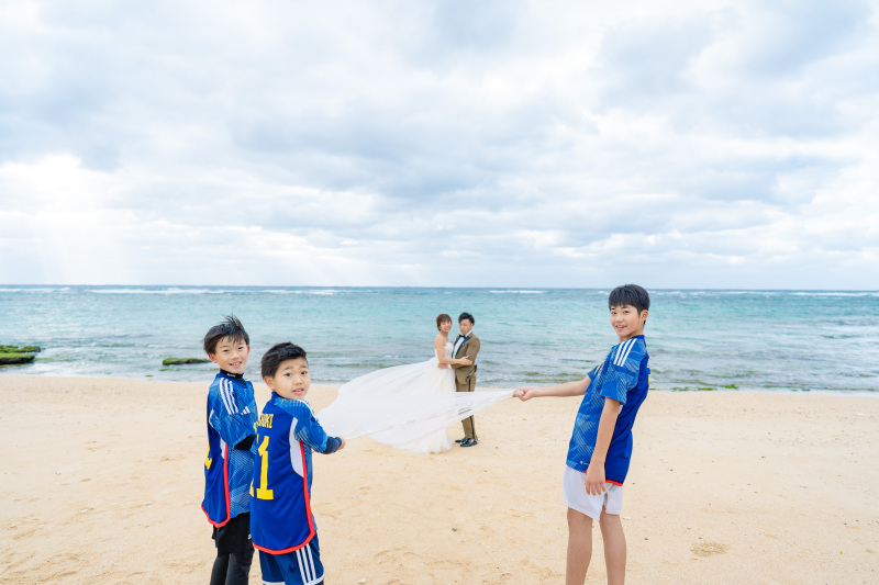 兄弟も撮影のお手伝い！