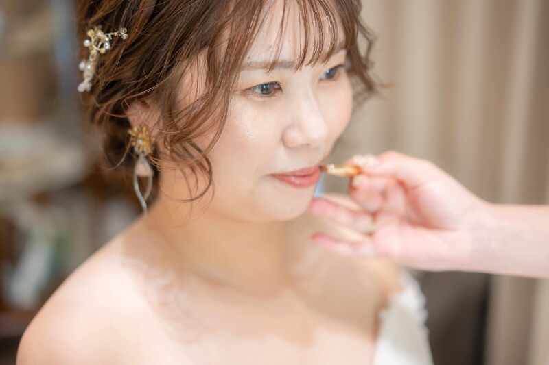 只今メイク中です