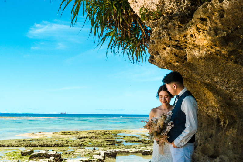 切り立つ岩場もフォトスポットに！